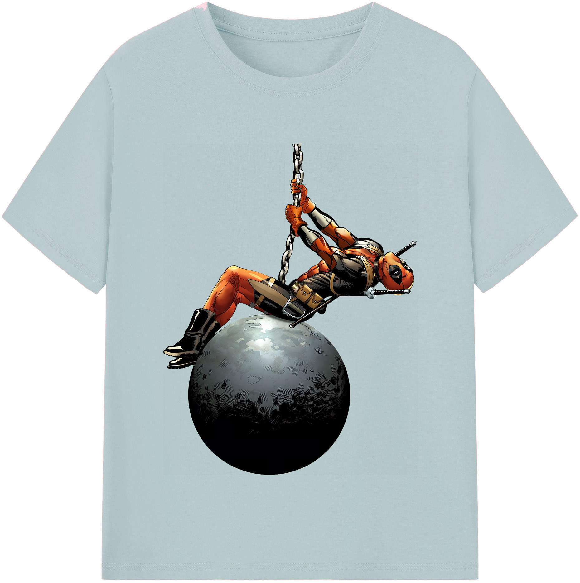 （画像用） Deadpool デッドプール 綿100％半袖Tシャツ（フロントプリント）
